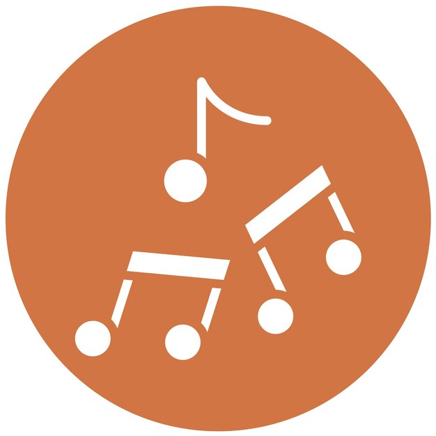 Diseño vectorial Teoría de la música Estilo del icono