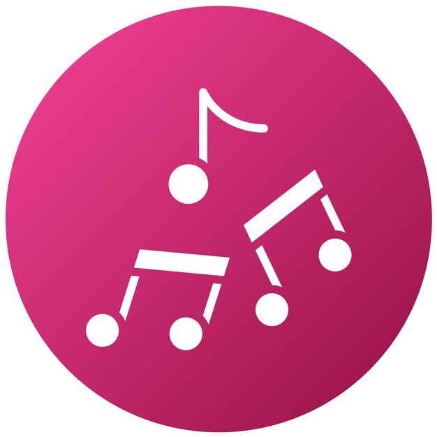 Diseño vectorial Teoría de la música Estilo del icono
