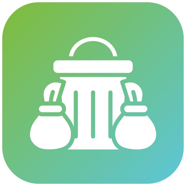 Diseño vectorial Tesouros de basura Estilo del icono