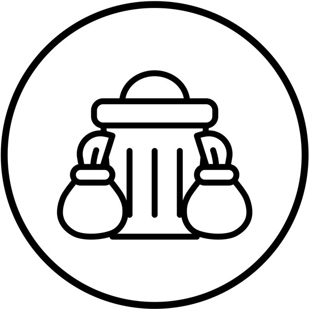 Diseño vectorial Tesouros de basura Estilo del icono
