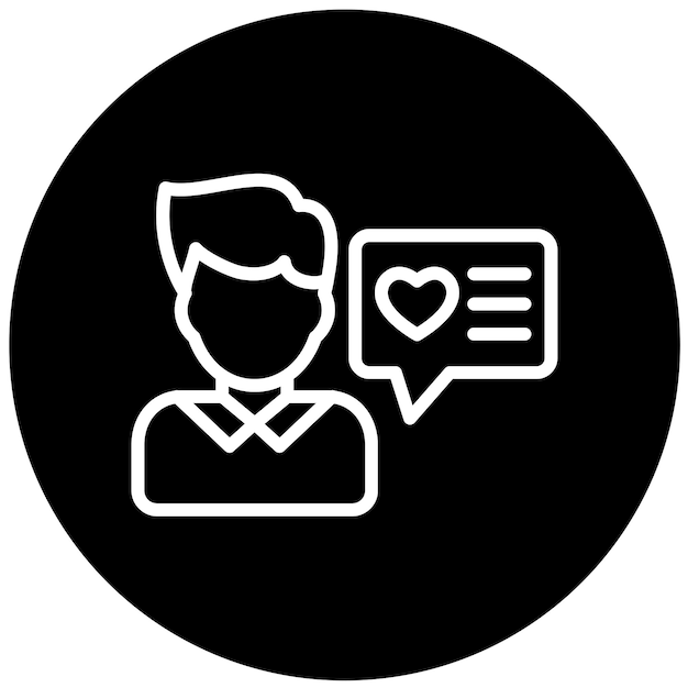 Diseño vectorial Testimonios de usuarios Estilo del icono