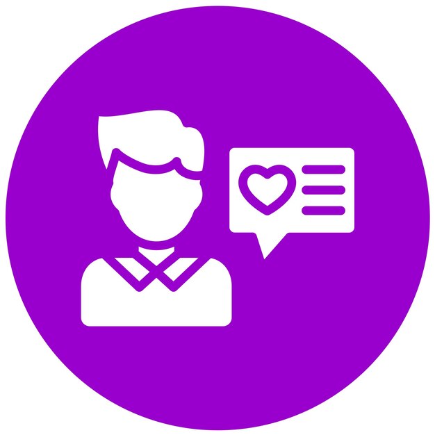 Diseño vectorial Testimonios de usuarios Estilo del icono