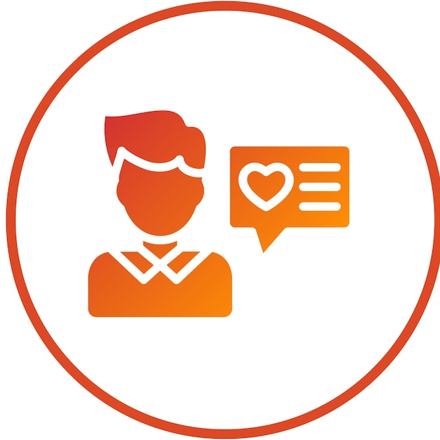 Diseño vectorial Testimonios de usuarios Estilo del icono