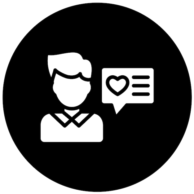 Diseño vectorial Testimonios de usuarios Estilo del icono
