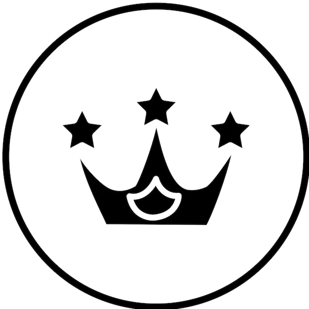 Diseño vectorial de las tiaras Pawty Icon Style
