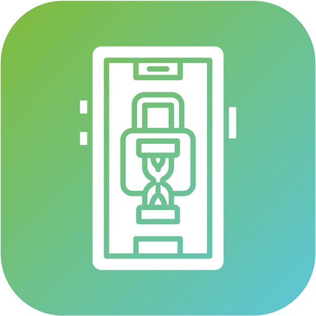 Diseño vectorial Tiempo de acceso Estilo del icono