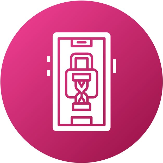 Diseño vectorial Tiempo de acceso Estilo del icono