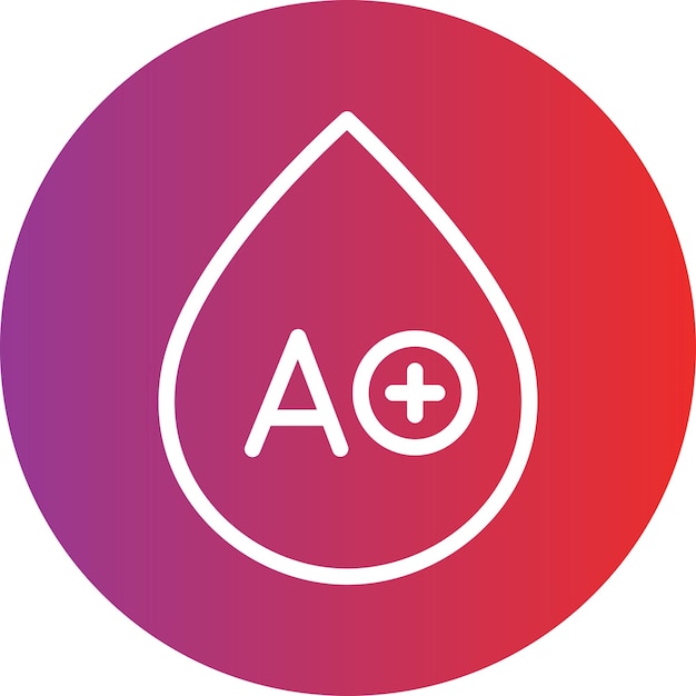 Diseño vectorial Tipo de sangre Estilo del icono
