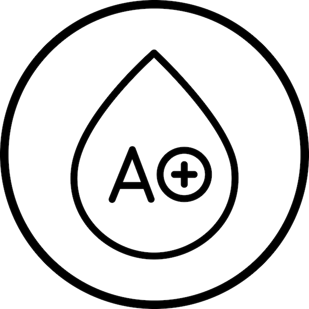 Diseño vectorial Tipo de sangre Estilo del icono