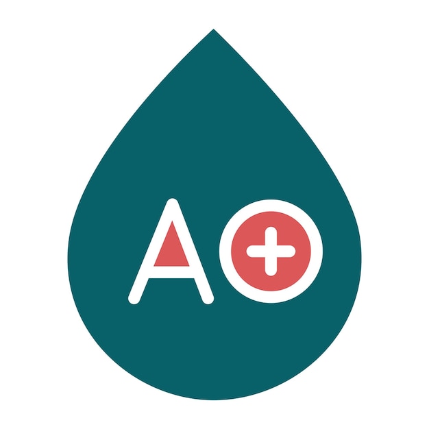Diseño vectorial Tipo de sangre Estilo del icono