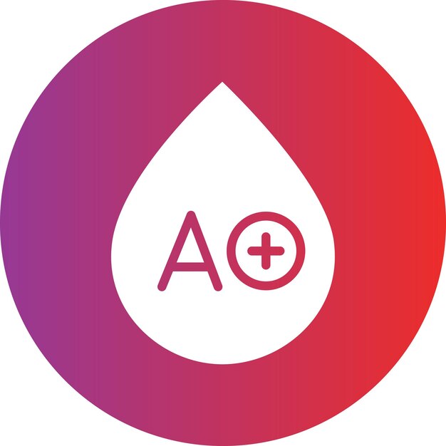 Diseño vectorial Tipo de sangre Estilo del icono