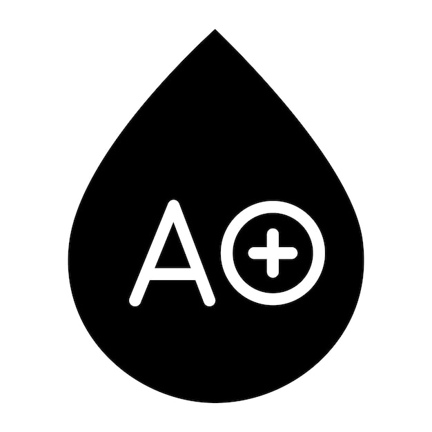 Diseño vectorial Tipo de sangre Estilo del icono