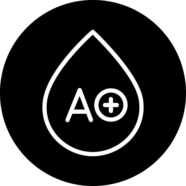Diseño vectorial Tipo de sangre Estilo del icono