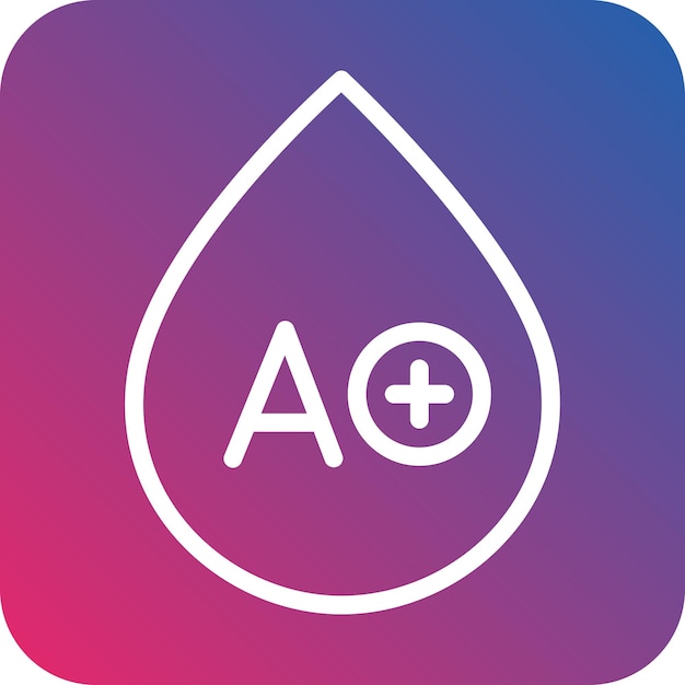 Diseño vectorial Tipo de sangre Estilo del icono