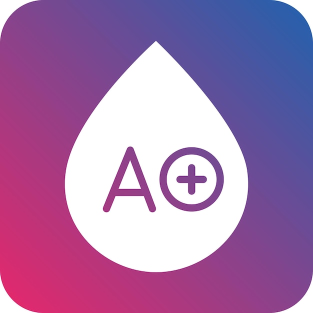 Diseño vectorial Tipo de sangre Estilo del icono