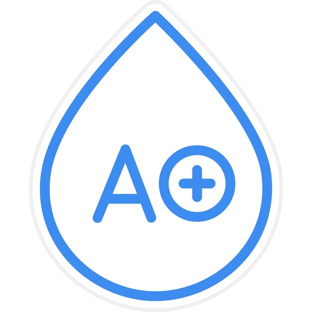 Diseño vectorial Tipo de sangre Estilo del icono
