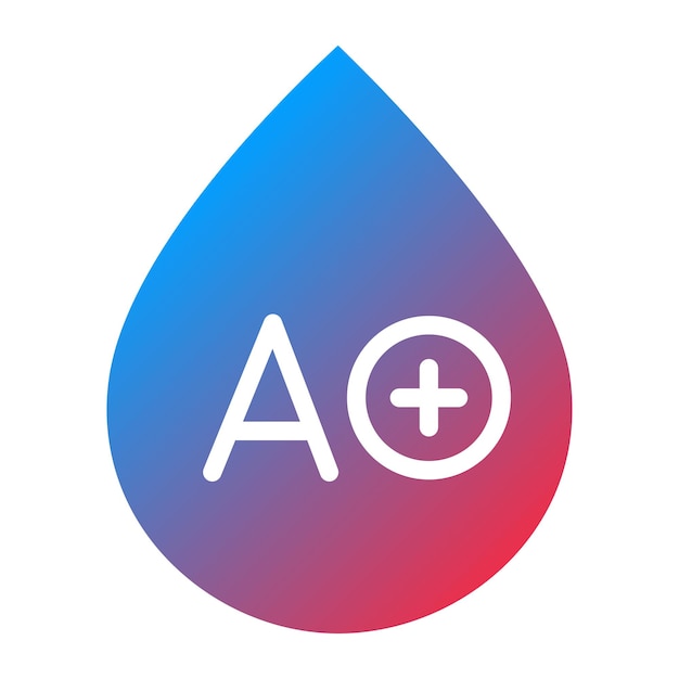 Diseño vectorial Tipo de sangre Estilo del icono