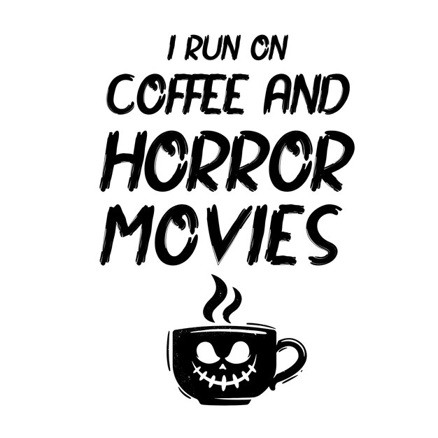 Diseño vectorial de tipografía de café