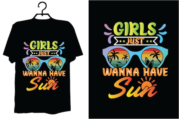 Diseño vectorial de tipografía de camisetas de verano