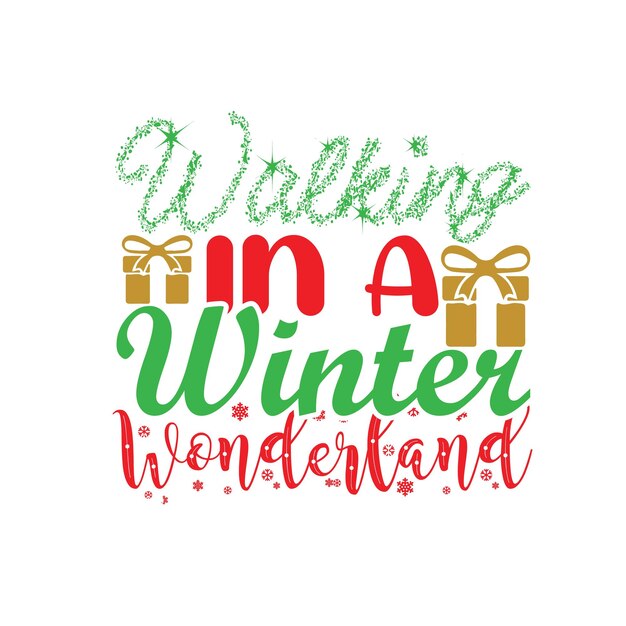 Diseño vectorial de tipografía de invierno