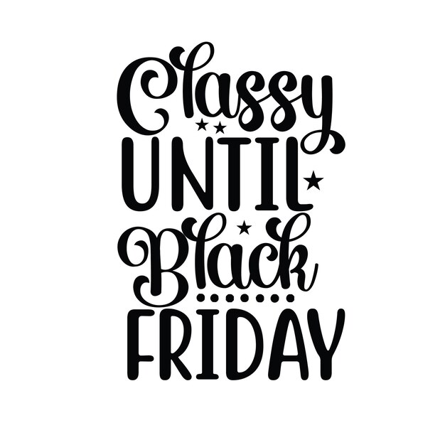Diseño vectorial de tipografía del Viernes Negro