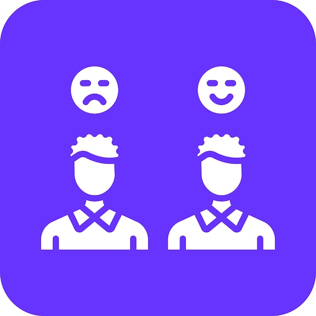 Diseño vectorial Tipos de cliente Estilo del icono