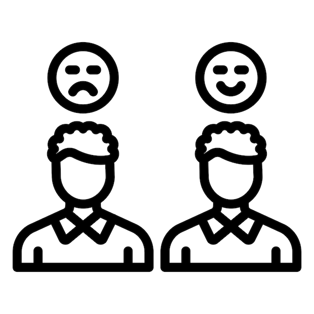 Diseño vectorial Tipos de cliente Estilo del icono