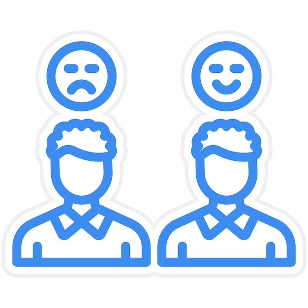 Diseño vectorial Tipos de cliente Estilo del icono
