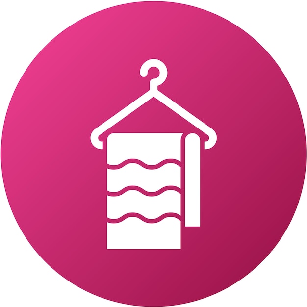Diseño vectorial de toallas de tela Estilo de icono