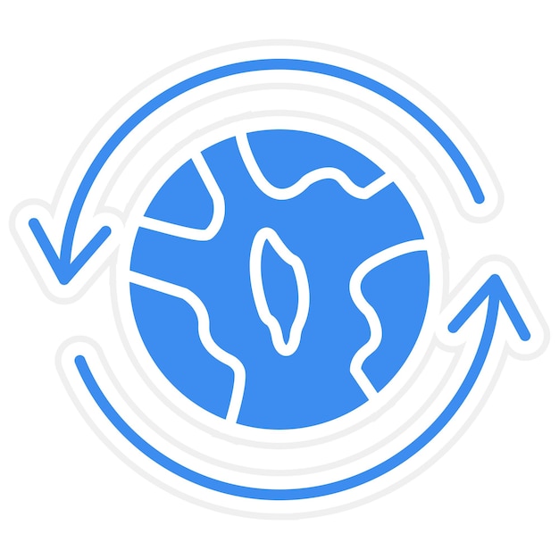 Diseño vectorial en todo el mundo Estilo de icono