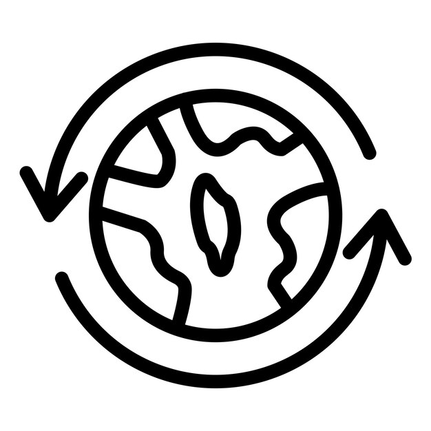 Diseño vectorial en todo el mundo Estilo de icono