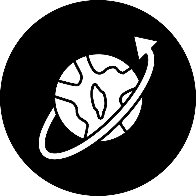 Diseño vectorial en todo el mundo Estilo de icono