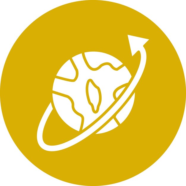 Diseño vectorial en todo el mundo Estilo de icono