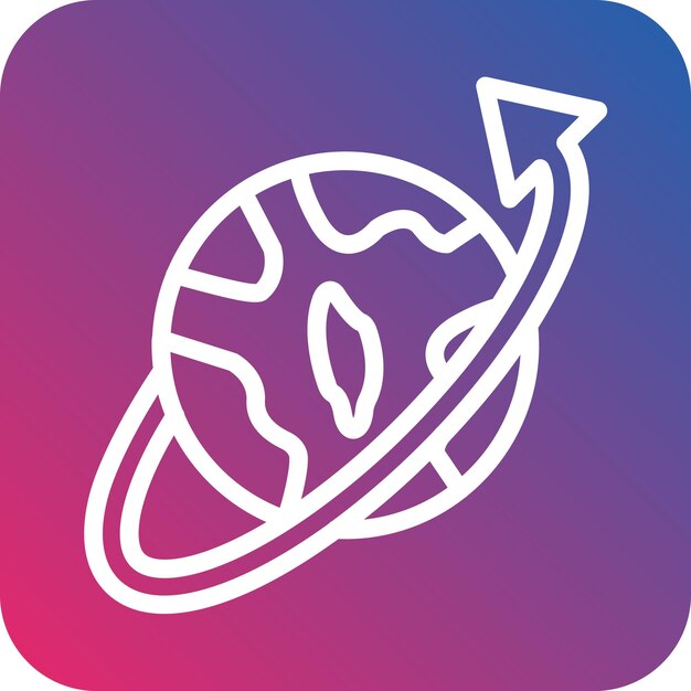 Diseño vectorial en todo el mundo Estilo de icono