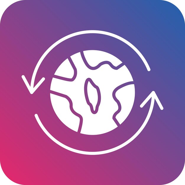 Diseño vectorial en todo el mundo Estilo de icono
