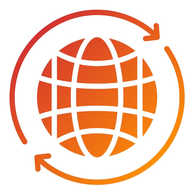 Diseño vectorial en todo el mundo Estilo de icono