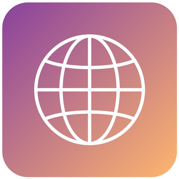Diseño vectorial en todo el mundo Estilo de icono