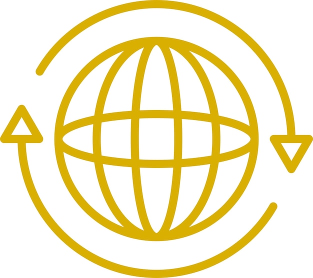 Diseño vectorial en todo el mundo Estilo de icono