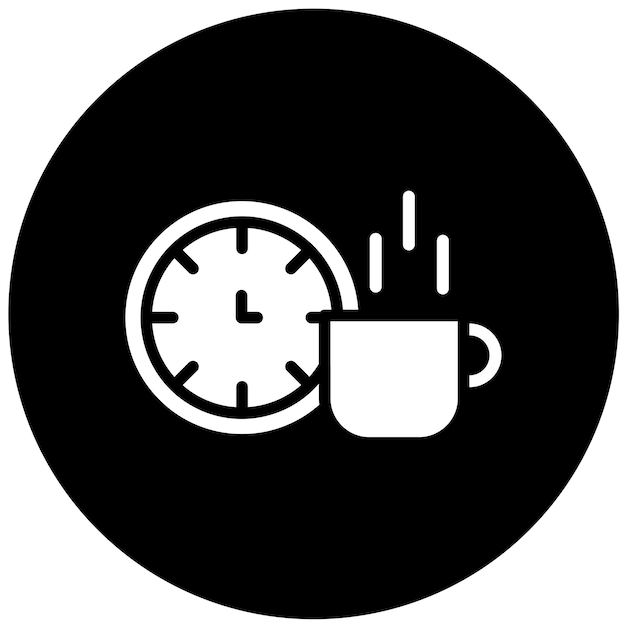 Diseño vectorial Tome un estilo de icono de descanso