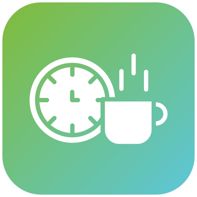 Diseño vectorial Tome un estilo de icono de descanso