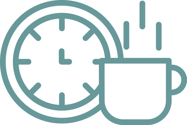 Diseño vectorial Tome un estilo de icono de descanso