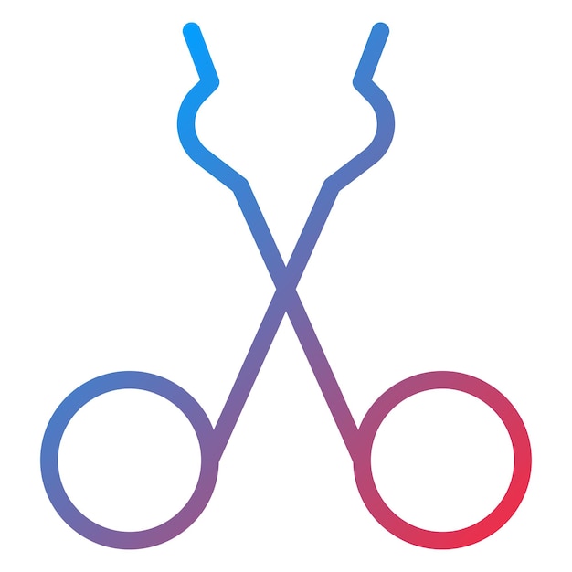 Diseño vectorial Tongs Estilo de icono