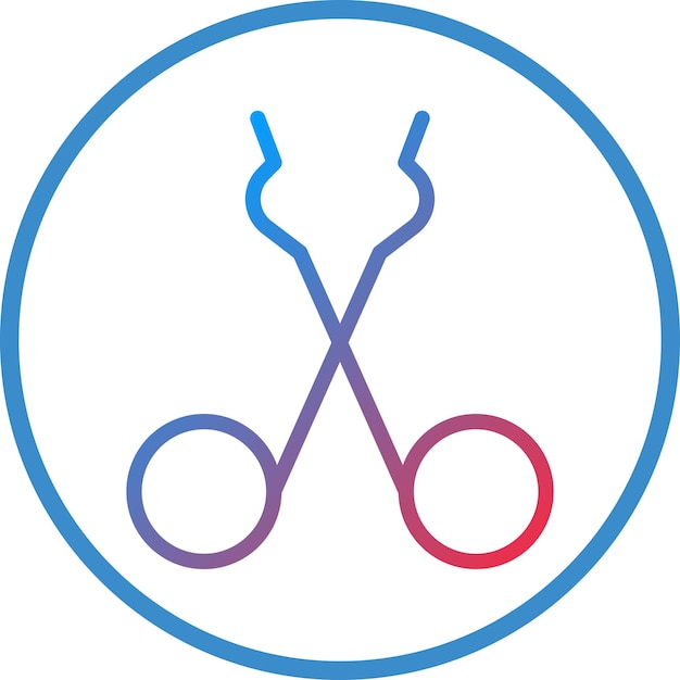 Diseño vectorial Tongs Estilo de icono