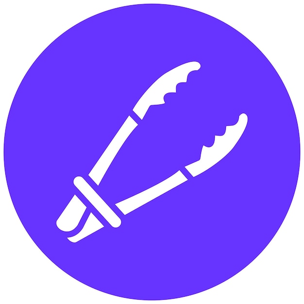Diseño vectorial Tongs Estilo de icono