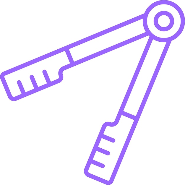 Diseño vectorial Tongs Estilo de icono