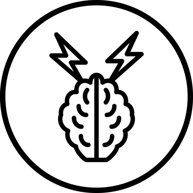 Diseño vectorial Tormenta de ideas Estilo de icono