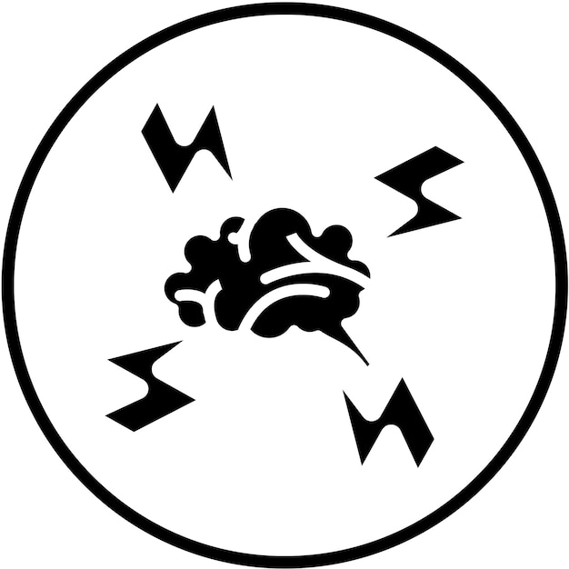 Diseño vectorial tormenta de ideas Estilo de icono