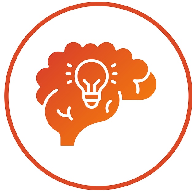 Diseño vectorial Tormenta de ideas Estilo de icono