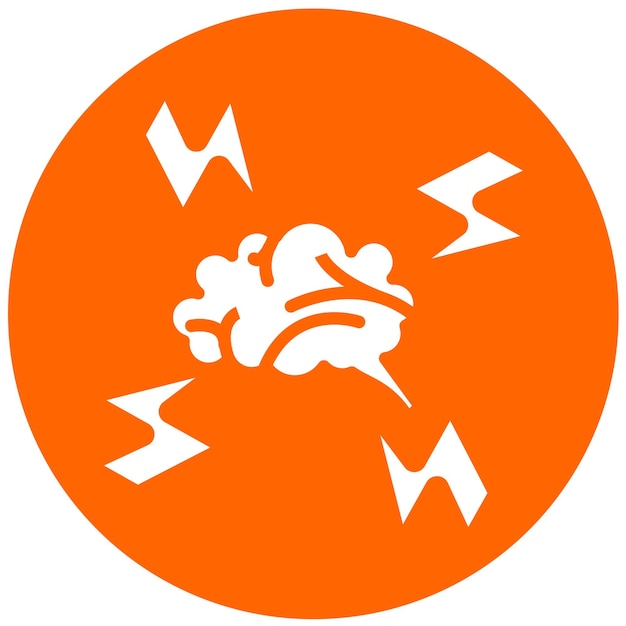 Diseño vectorial tormenta de ideas Estilo de icono