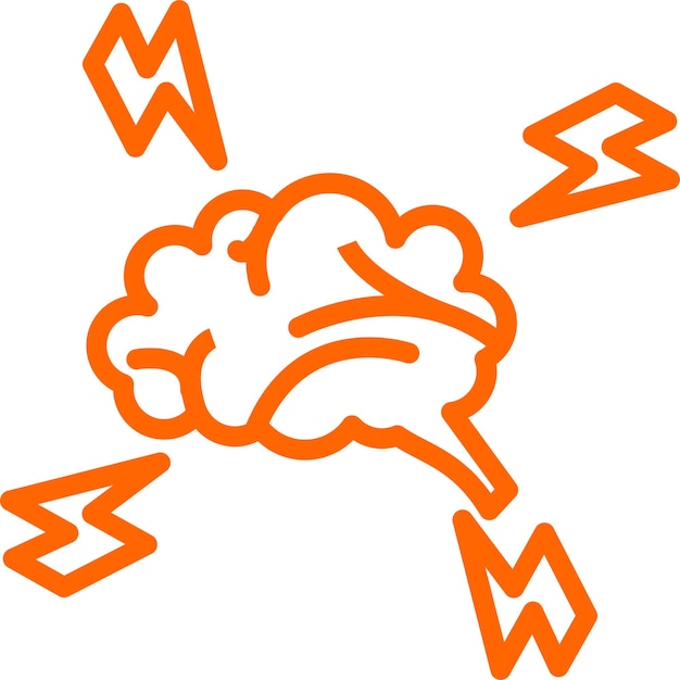 Diseño vectorial tormenta de ideas Estilo de icono